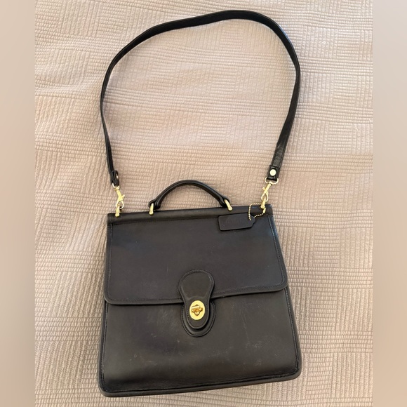 Coach Willis bag black leather vintage - Picture 3 of 13
